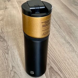 Starbucks Fall 2020 Gold Black Tumbler